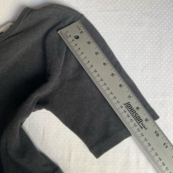 GAP Women’s 3/4 Sleeve Blouse, size M, Gray, 100% Cotton, Baby Doll - Picture 5 of 8